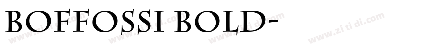 BoffoSSi Bold字体转换
